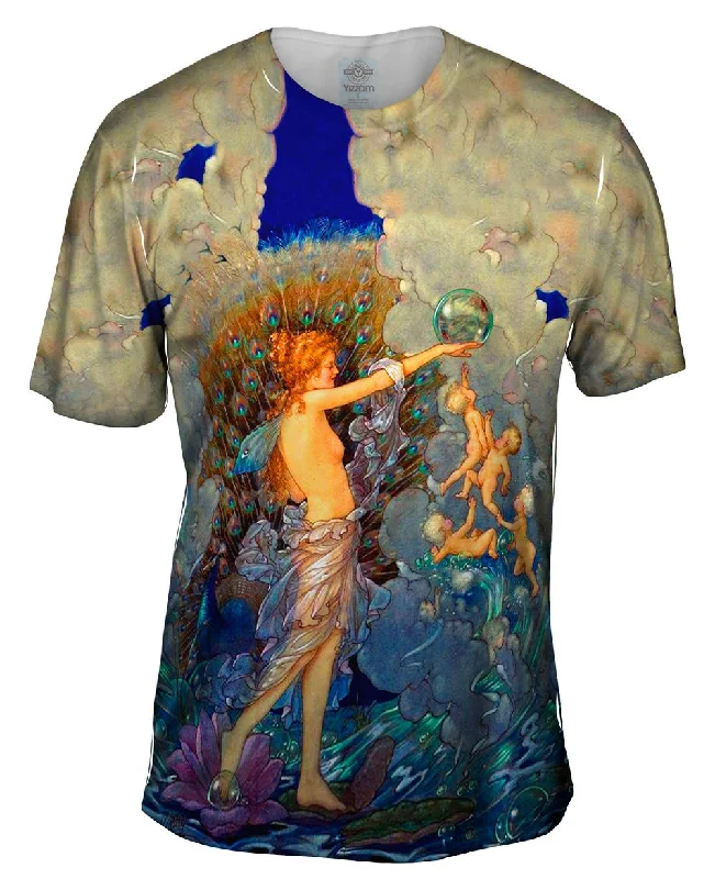Men's lightweight performance t - shirts for running marathonsHarold Gaze - "Ocean Fairy" (1919)