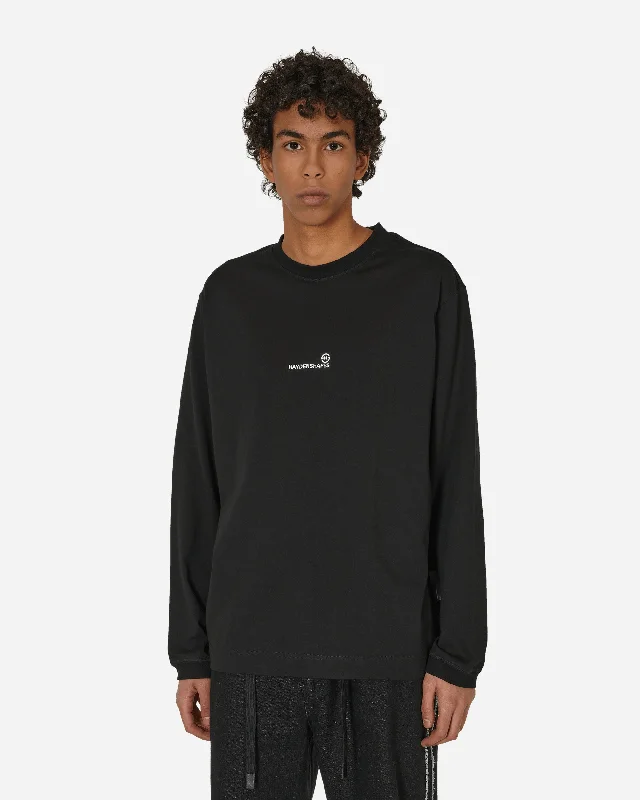 Men's polo t - shirts with a contrast collar for a preppy lookShapers Logo Longsleeve T-Shirt Black
