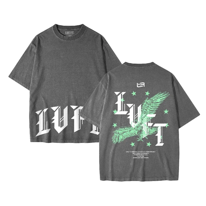 Men's printed Hawaiian t - shirts for tropical vacationsHonor Tee - Shadow