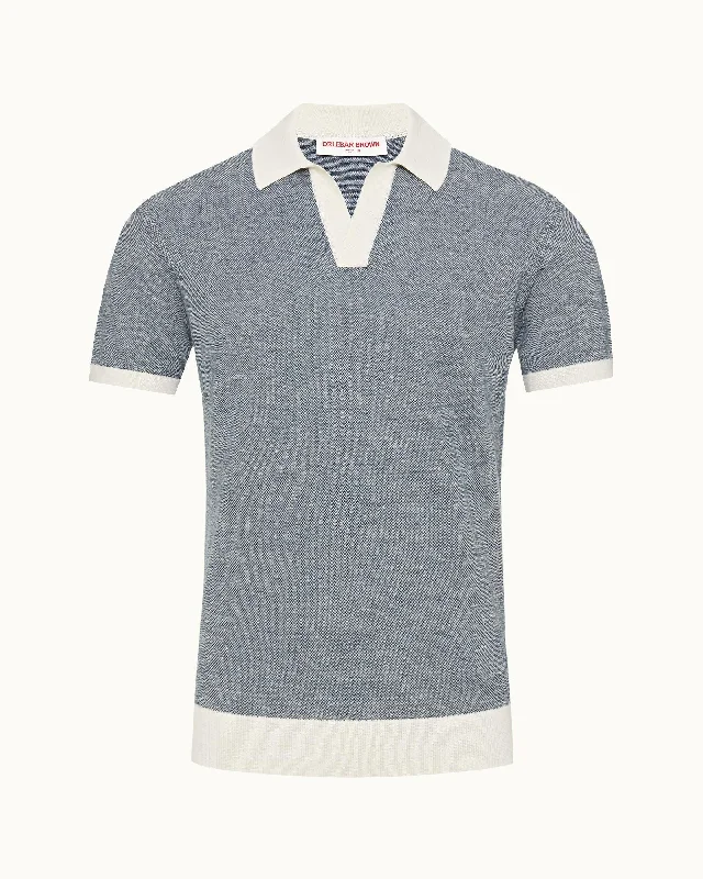 Men's breathable cotton blend polo shirts for summer outingsHorton