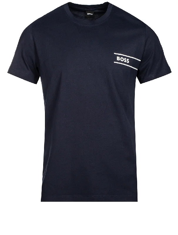 Men's tie - dye t - shirts with a bohemian styleLoungewear Logo T-shirt Navy