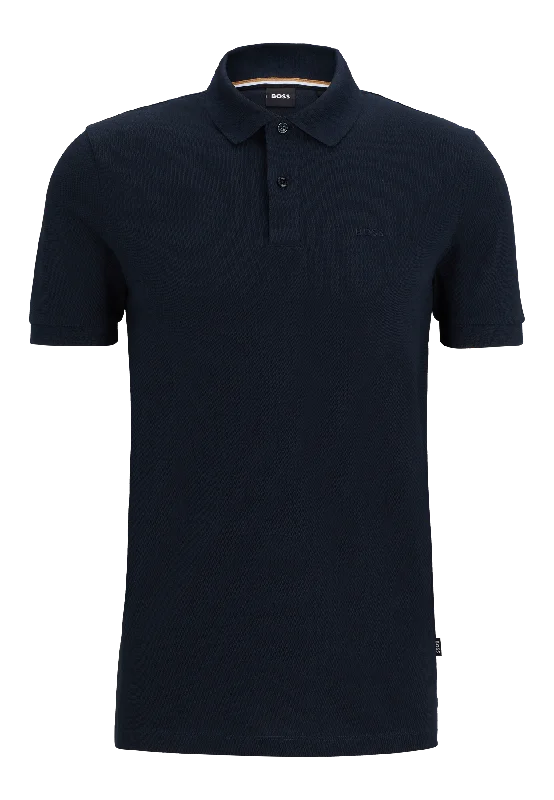 Men's formal - style silk blend polo shirts for special occasionsHugo Boss Pallas Reg Fit Polo Dk Blue Men's formal - style silk blend polo shirts for special occasionsHugo Boss Pallas Reg Fit Polo Dk Blue