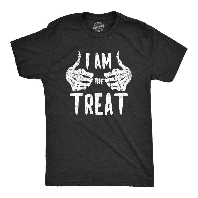 Men's smart - casual checkered t - shirts for semi - formal occasionsI Am The Treat Men's T Shirt