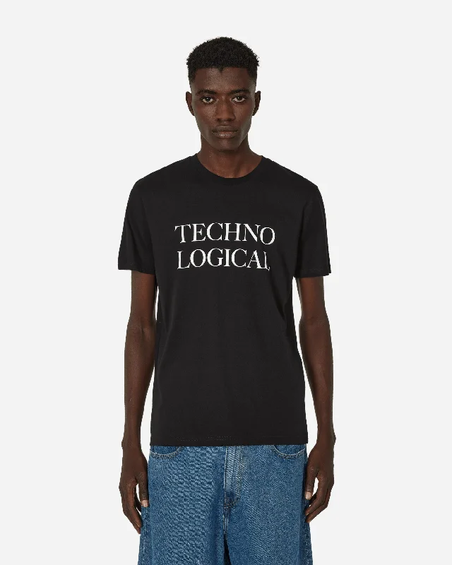 Men's thermal t - shirts with a high - neck design for cold weatherTechno Logical T-Shirt Black