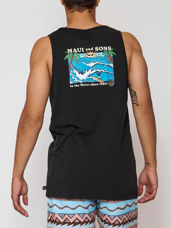 moisture-wicking tank tops for menIn The Water Tank Top
