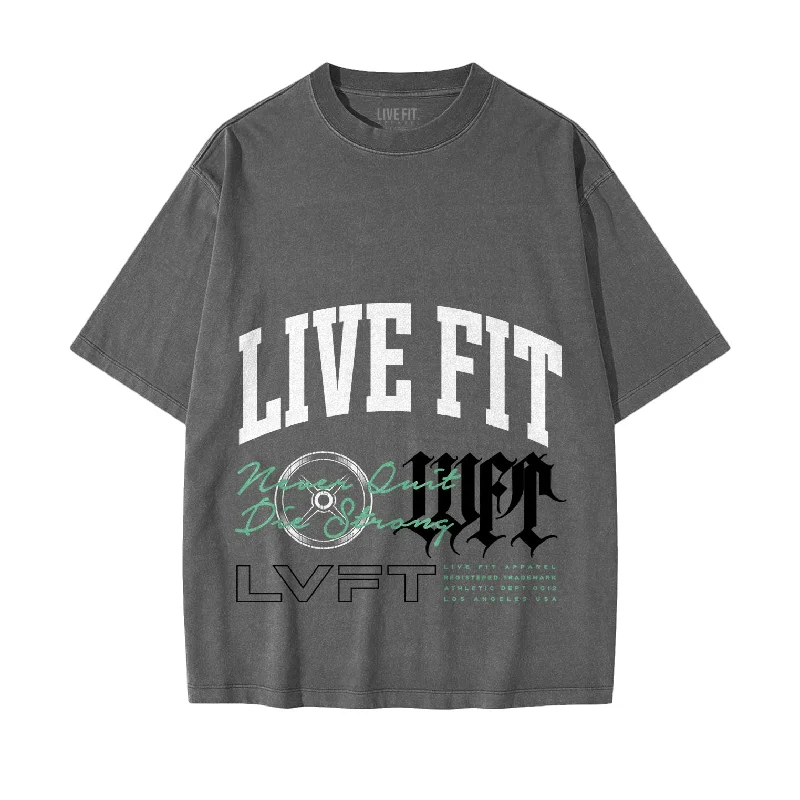 Men's slim - fit graphic t - shirts with vintage rock band printsIRN Mixtape Tee - Concrete