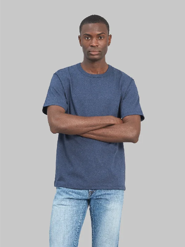 Men's high - collar polo shirts with a modern twistJapan Blue Recycled Denim T-shirt Dark Indigo Men's high - collar polo shirts with a modern twistJapan Blue Recycled Denim T-shirt Dark Indigo
