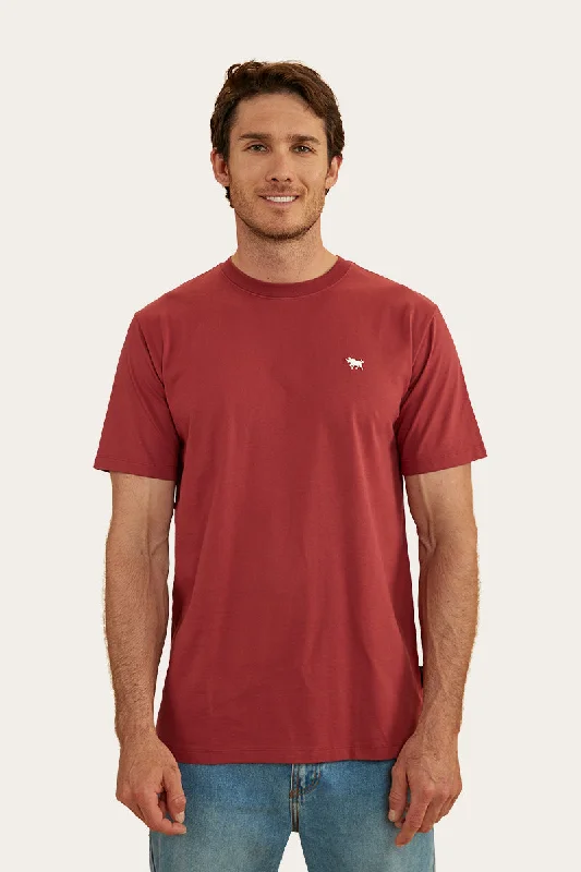 Men's v - neck muscle t - shirts for a body - building aestheticJarrahdale Mens Classic Fit T-Shirt - Cedar