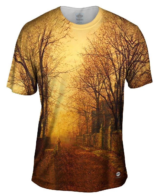 Men's polo t - shirts with a contrast collar for a preppy lookJohn Atkinson Grimshaw - "A Golden Beam" (1882)