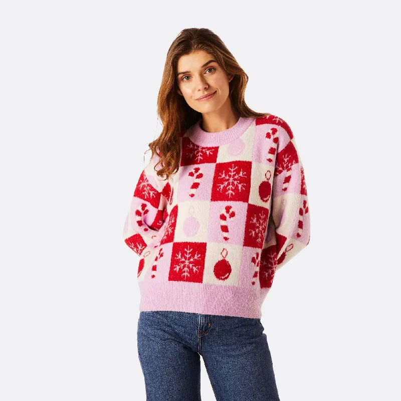 Men's Embroidered Pullover in Red with Floral Details for a Spring - Inspired StyleKarierter Oversized Weihnachtspullover Damen Men's Embroidered Pullover in Red with Floral Details for a Spring - Inspired StyleKarierter Oversized Weihnachtspullover Damen