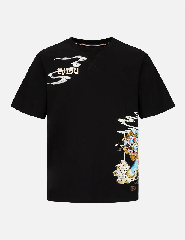 Men's plus - size pocket t - shirts with a classic lookKomainu Painting Print T-Shirt