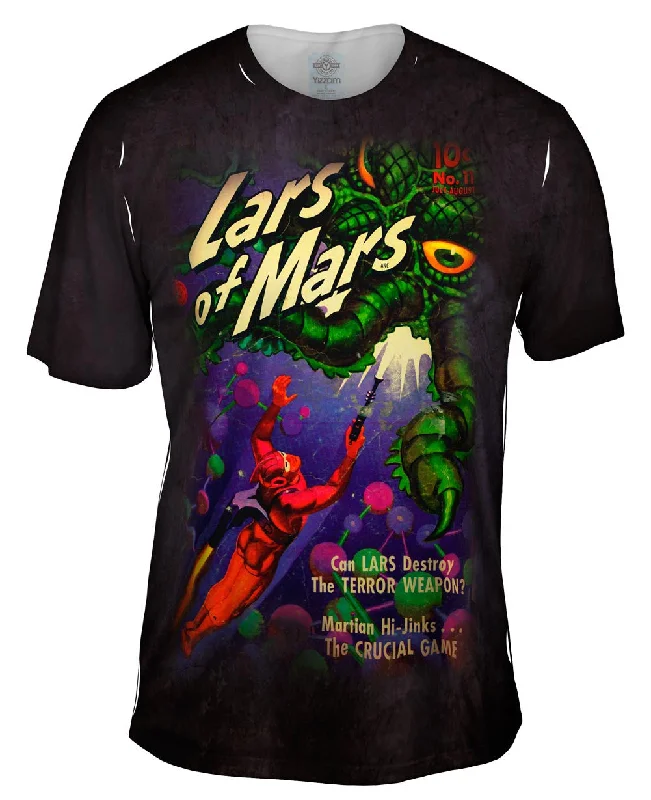 Men's ribbed t - shirts with a textured finish for added styleLars of Mars Comic Retro Men's ribbed t - shirts with a textured finish for added styleLars of Mars Comic Retro