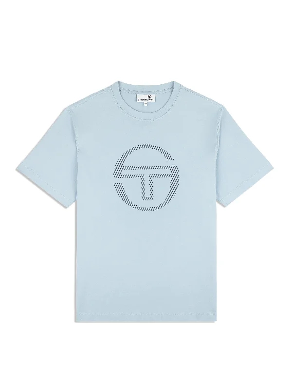 Men's v - neck muscle t - shirts for a body - building aestheticLecce T-Shirt- Celestial Blue