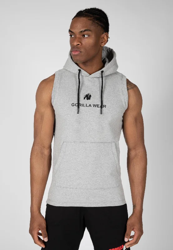 stylish tank tops for menLincoln Sleeveless Hoodie - Gray