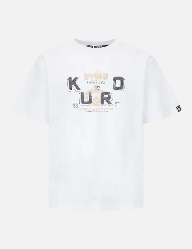 Men's plus - size pocket t - shirts with a classic lookLogo and Kamon Foil Print T-shirt