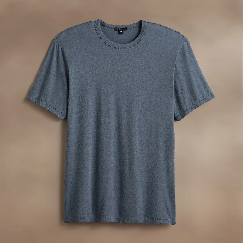 Men's distressed denim - look t - shirts with a rugged appealLuxe Lotus Jersey Tee - Cascade