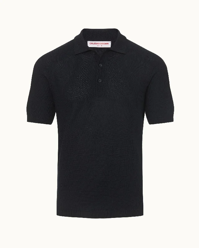 Men's jacquard woven polo shirts with intricate designsMaranon