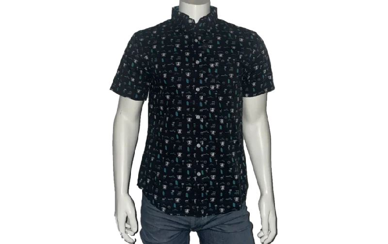 Men's jacquard woven polo shirts with intricate designsMD Surf Camp Shirt