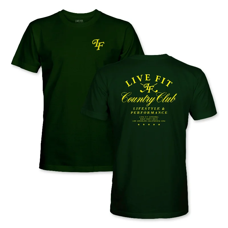 Men's button - front t - shirts with a unique artistic printMembers Tee - Forest