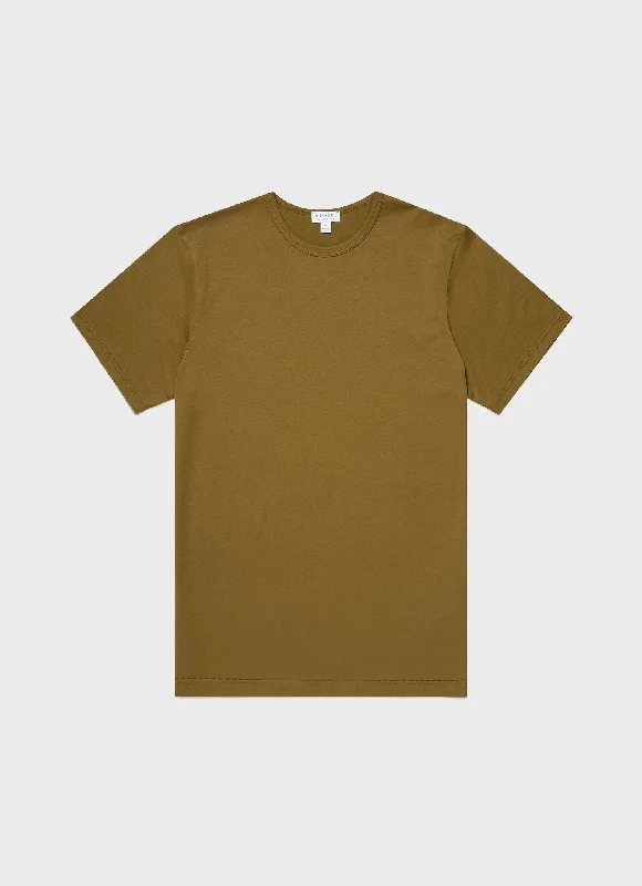 Men's organic cotton crew - neck t - shirts for everyday comfortMen's Classic T-shirt in Olive
