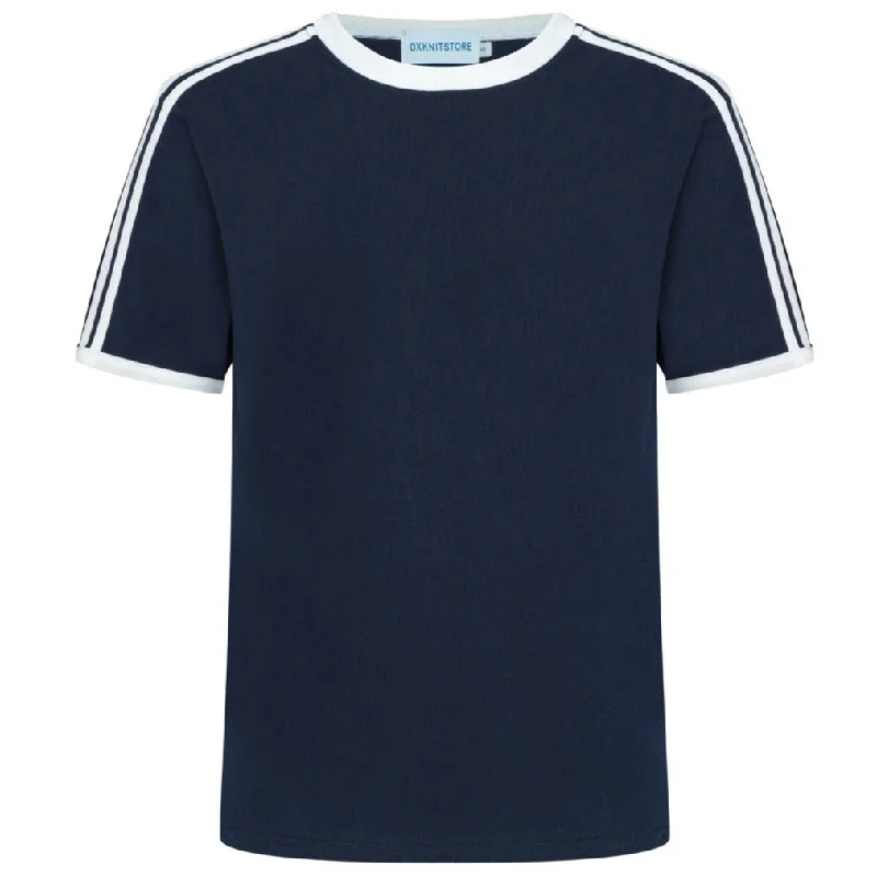 Men's polo t - shirts with a contrast collar for a preppy lookMen's Navy Blue Cotton Crewneck T-Shirt Men's polo t - shirts with a contrast collar for a preppy lookMen's Navy Blue Cotton Crewneck T-Shirt
