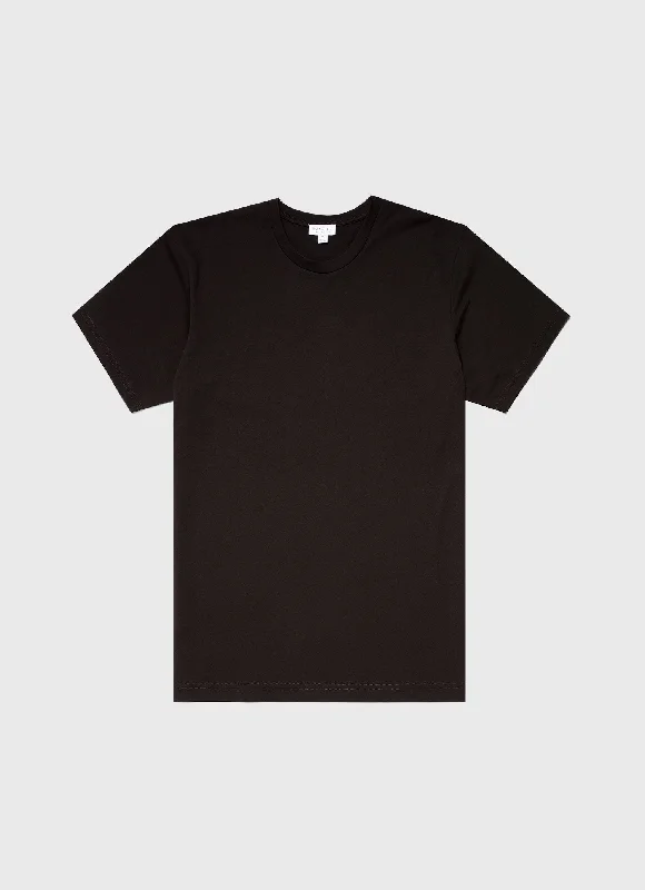 Men's thermal t - shirts with a high - neck design for cold weatherMen's Riviera Midweight T-shirt in Coffee