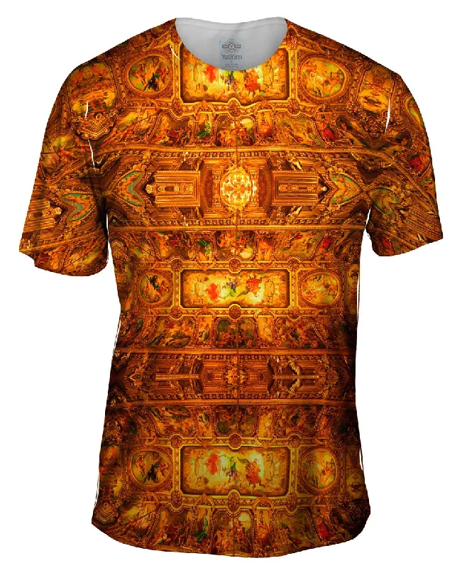 Men's polo t - shirts with a contrast collar for a preppy lookMichelangelo - "Gold Sistine Chapel" (1512)