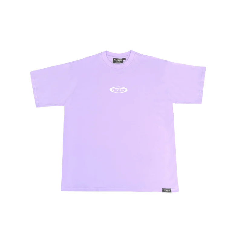 Men's short - sleeve linen t - shirts for summer beach outingsMicro Mlogo T-shirt (Lilac)