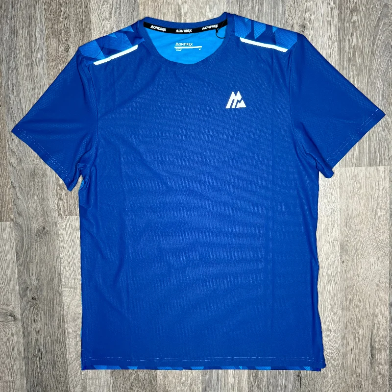 Men's long - sleeve henley t - shirts with button - down placketsMontirex Charge Tee Blue