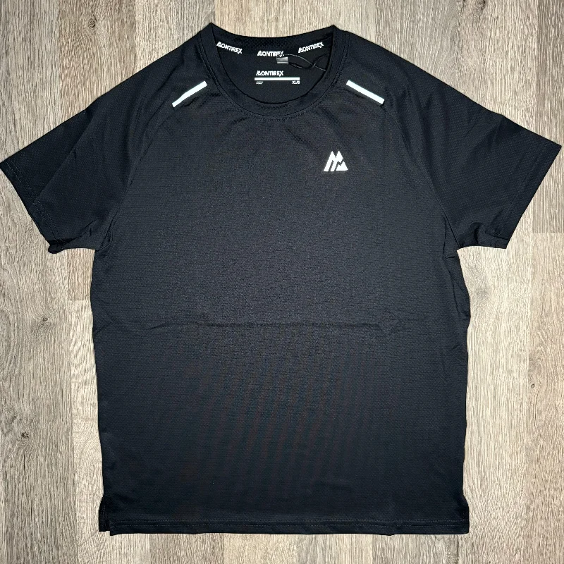 Men's long - sleeve henley t - shirts with button - down placketsMontirex Soar Tee - Black (Junior)