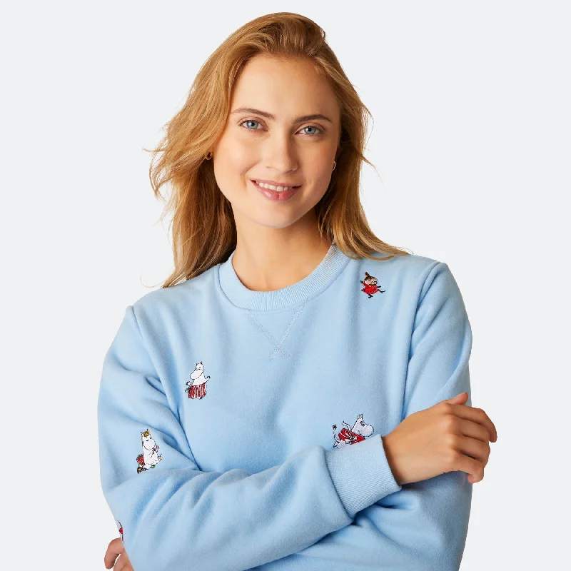 Slim Fit Men's Cotton Pullover in Navy Blue for a Classic Office AttireMumins Blaues Weihnachts-Sweatshirt Damen Slim Fit Men's Cotton Pullover in Navy Blue for a Classic Office AttireMumins Blaues Weihnachts-Sweatshirt Damen