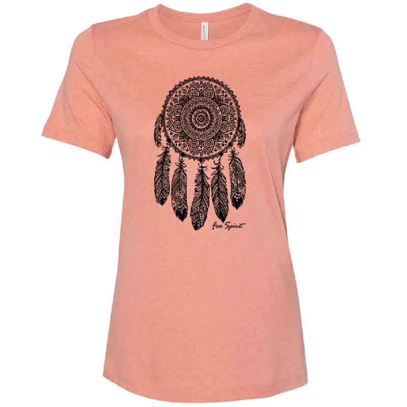 Men's UV - protection t - shirts for outdoor activities in the sunNative American Dreamcatcher Free Spirit Black Women's Relaxed Jersey Tee Men's UV - protection t - shirts for outdoor activities in the sunNative American Dreamcatcher Free Spirit Black Women's Relaxed Jersey Tee