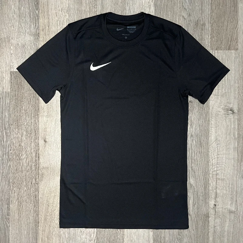 Men's smart - casual checkered t - shirts for semi - formal occasionsNike Dri-Fit Tee Black (Junior)