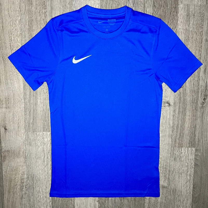 Men's printed Hawaiian t - shirts for tropical vacationsNike Dri-Fit Tee Royal Blue (Junior)