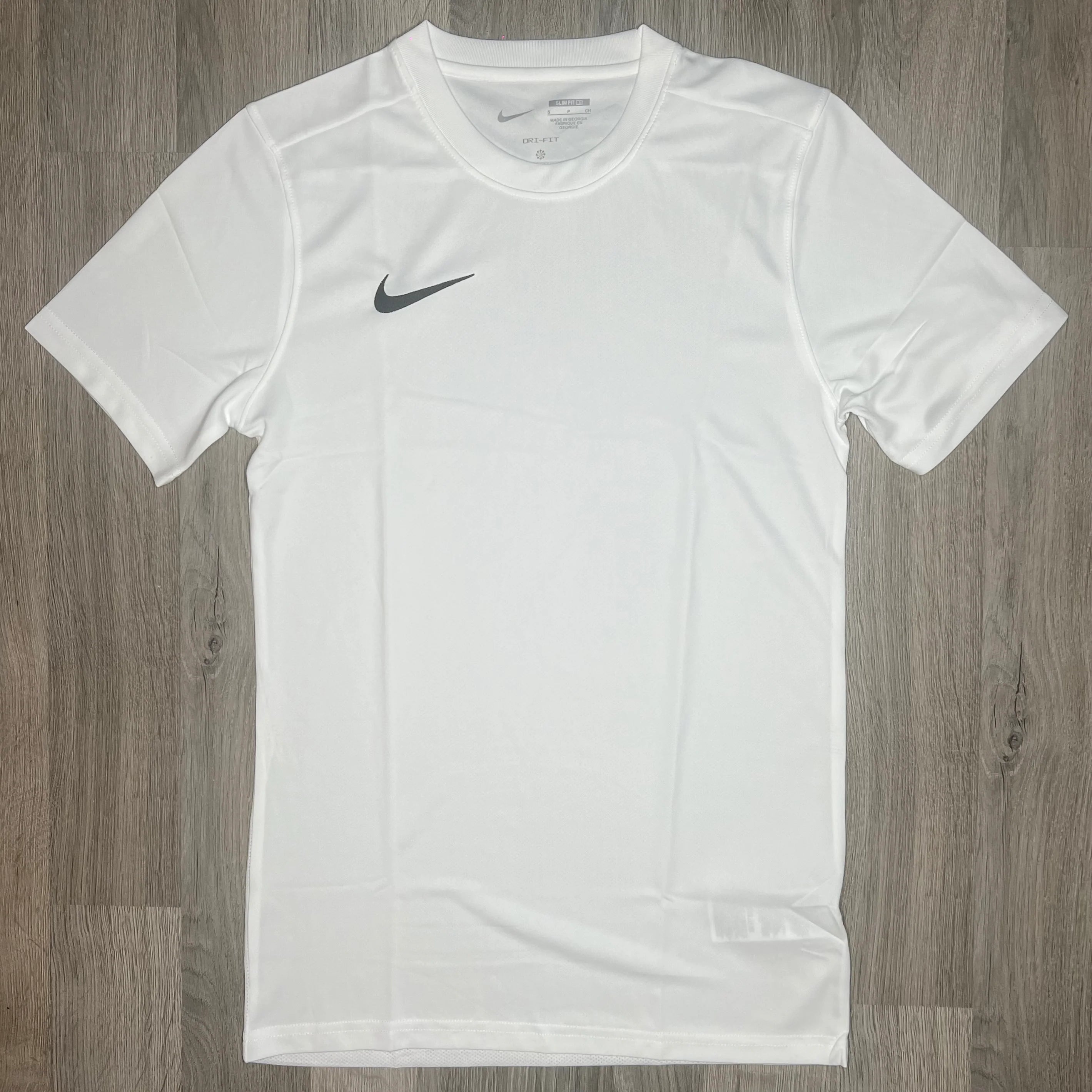 Men's short - sleeve linen t - shirts for summer beach outingsNike Dri-Fit Tee White (Junior)