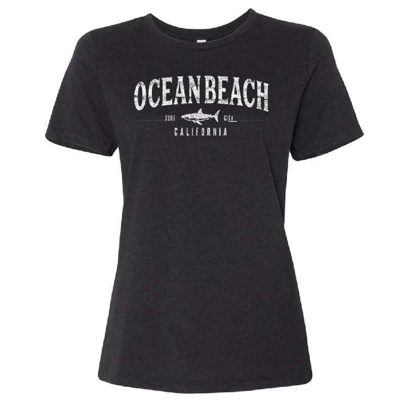 Men's eco - friendly recycled t - shirts for sustainable fashion choicesOcean Beach California Women's Relaxed Jersey Tee
