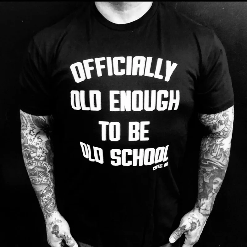 Men's mock - neck t - shirts with a modern and sleek styleOld School  Men's T-Shirt