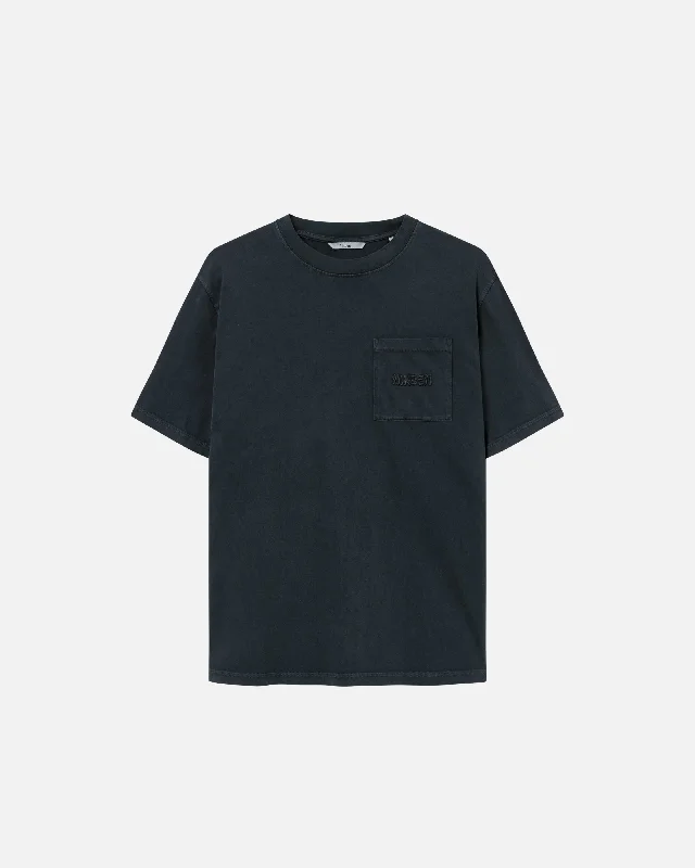 Men's thermal t - shirts with a high - neck design for cold weatherOver Dyed Tee Black