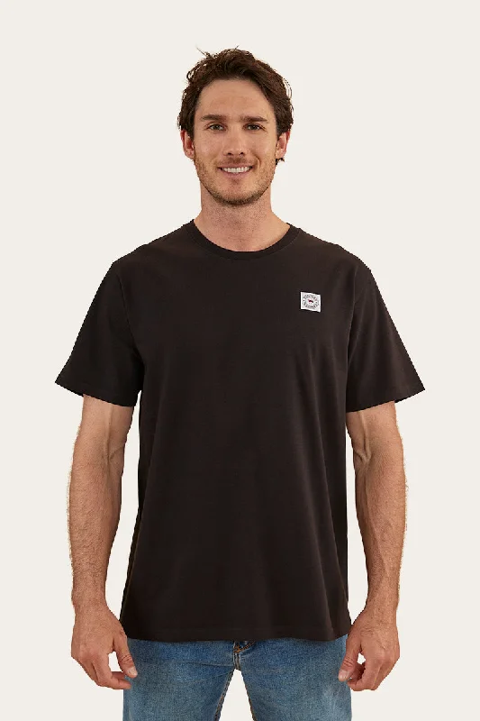 Men's distressed denim - look t - shirts with a rugged appealParklands Mens Loose Fit T-Shirt - Black Men's distressed denim - look t - shirts with a rugged appealParklands Mens Loose Fit T-Shirt - Black