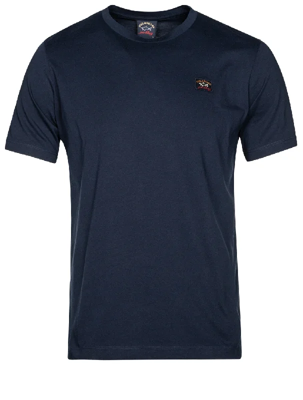 Men's mock - neck t - shirts with a modern and sleek styleRound Neck Tshirt Navy
