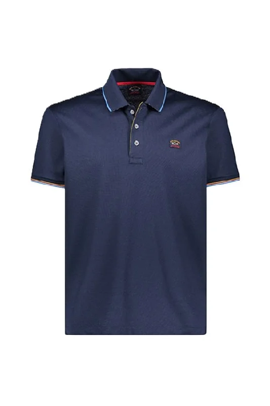 Men's stretchable athletic polo shirts for fitness workoutsPaul & Shark Cotton Pique SS Polo Blue Men's stretchable athletic polo shirts for fitness workoutsPaul & Shark Cotton Pique SS Polo Blue