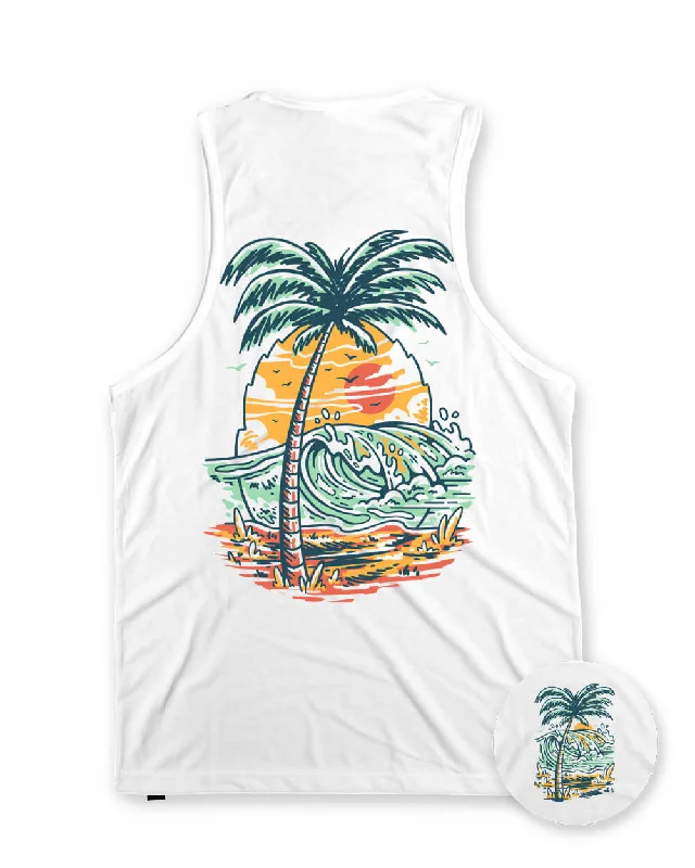 men's tank tops for beach tripsPineapple Paradise Tank