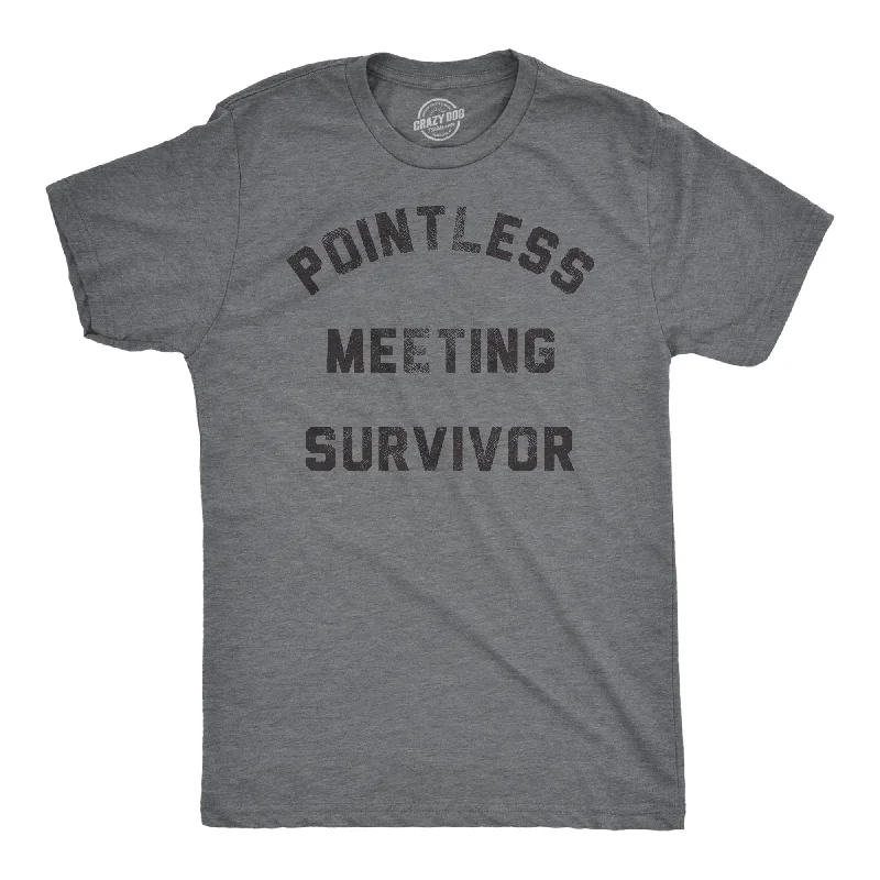 Men's plus - size pocket t - shirts with a classic lookPointless Meeting Survivor Men's T Shirt