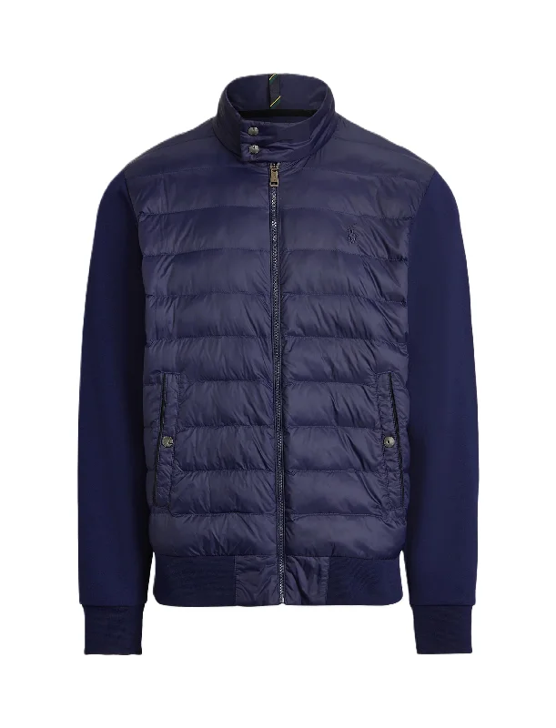 Men's color - block polo shirts with a bold fashion statementPolo Ralph Lauren LS Double Knit Jacket Newport Navy Men's color - block polo shirts with a bold fashion statementPolo Ralph Lauren LS Double Knit Jacket Newport Navy