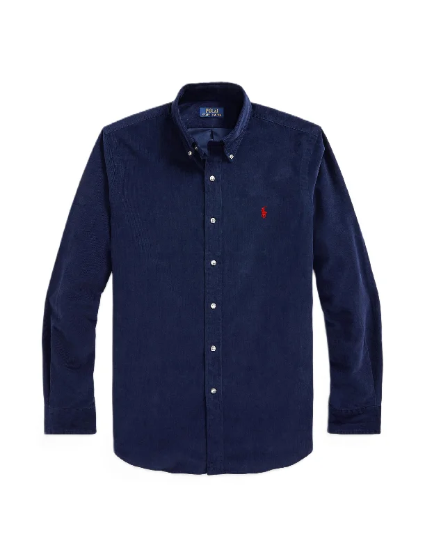 Men's luxury cashmere blend polo shirts in solid colorsPolo Ralph Lauren LS Sport Shirt Newport Navy Men's luxury cashmere blend polo shirts in solid colorsPolo Ralph Lauren LS Sport Shirt Newport Navy