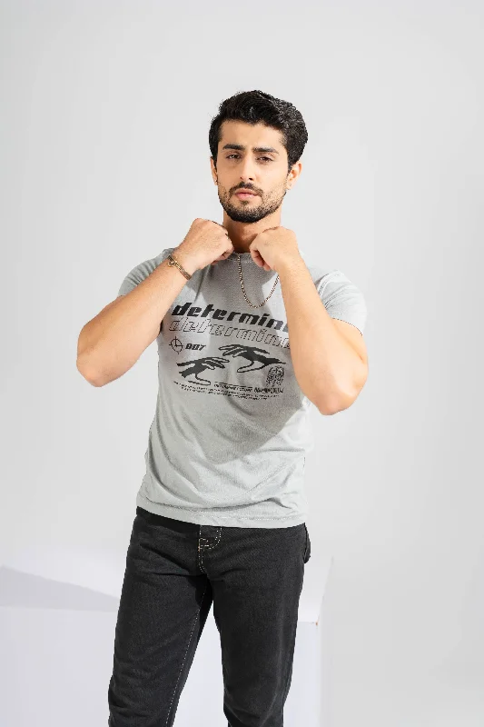 Men's formal - style silk blend polo shirts for special occasionsPolo Republica Men's Determine Printed Crew Neck Tee Shirt Men's formal - style silk blend polo shirts for special occasionsPolo Republica Men's Determine Printed Crew Neck Tee Shirt