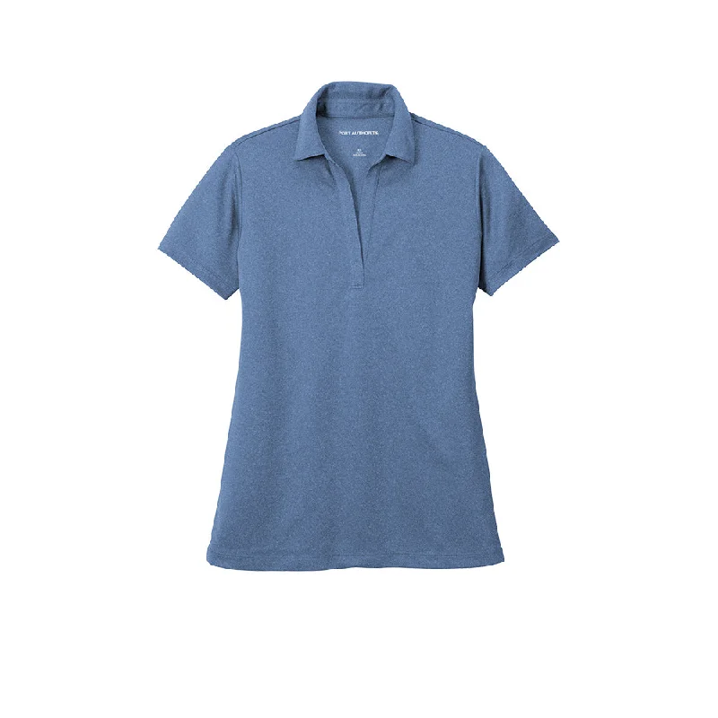 Men's slim fit short sleeve polo shirts with contrast collarsPort Authority Ladies Heathered Silk Touch Performance Polo Men's slim fit short sleeve polo shirts with contrast collarsPort Authority Ladies Heathered Silk Touch Performance Polo