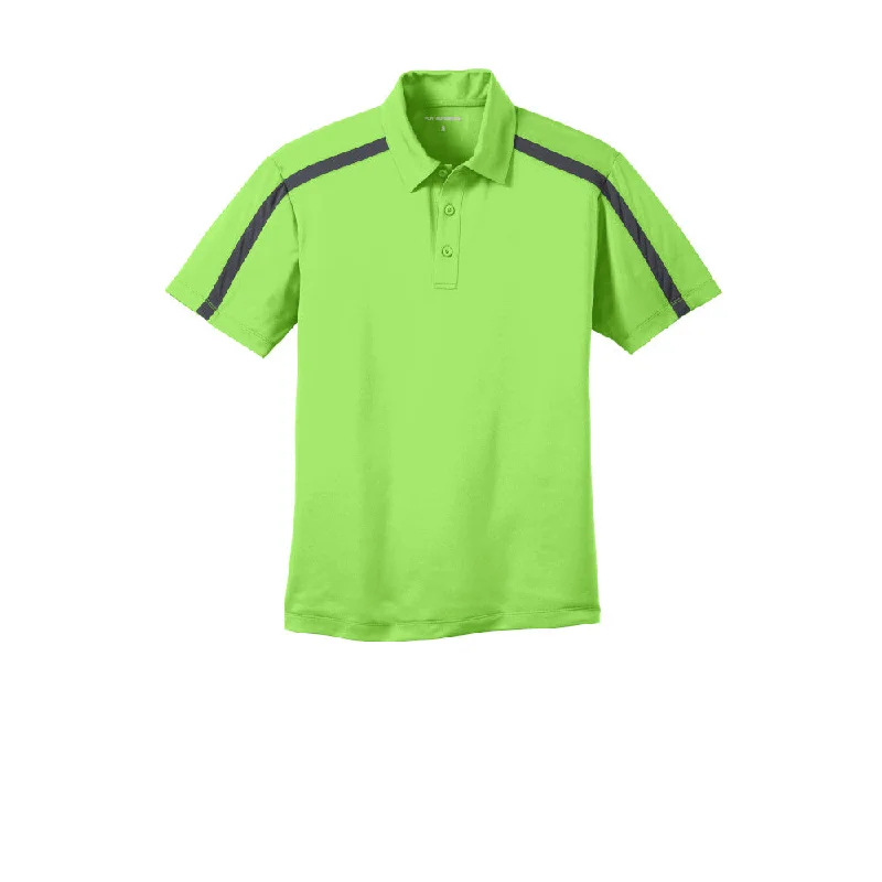 Men's lightweight performance polo shirts for tennis matchesPort Authority Silk Touch Performance Colorblock Stripe Polo