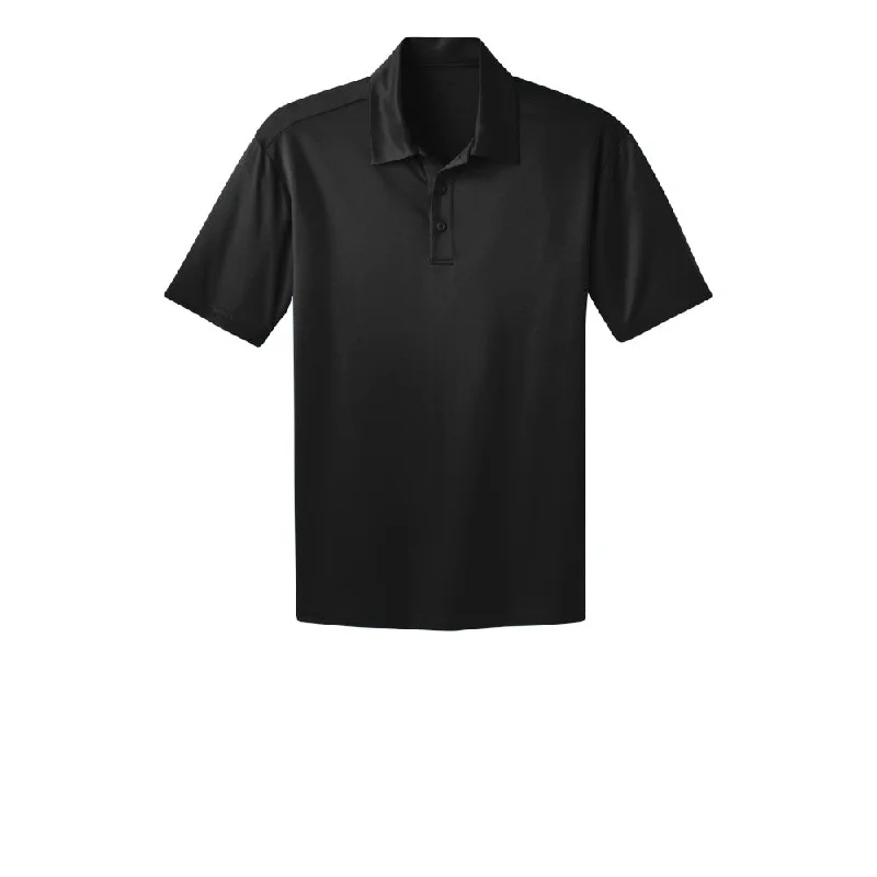 Men's long sleeve classic fit polo shirts with embroidered logos#Port Authority Silk Touch Performance Polo Men's long sleeve classic fit polo shirts with embroidered logos#Port Authority Silk Touch Performance Polo
