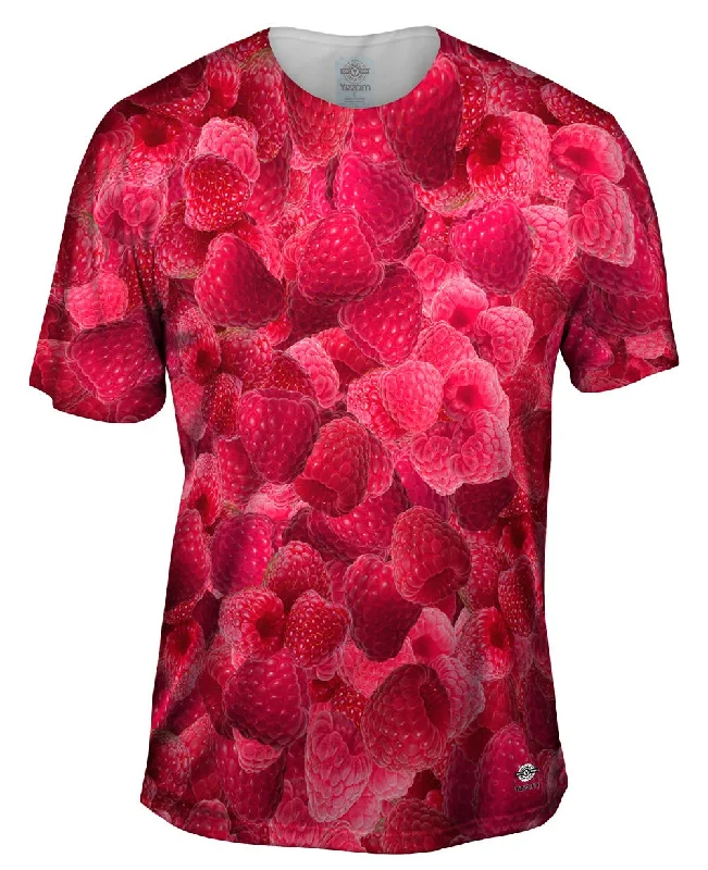 Men's eco - friendly recycled t - shirts for sustainable fashion choicesRaspberries Jumbo